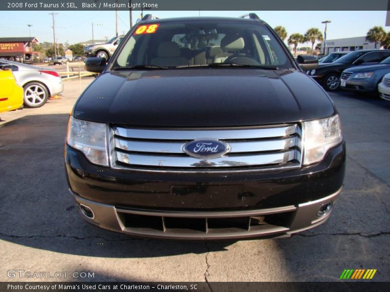 Black / Medium Light Stone 2008 Ford Taurus X SEL