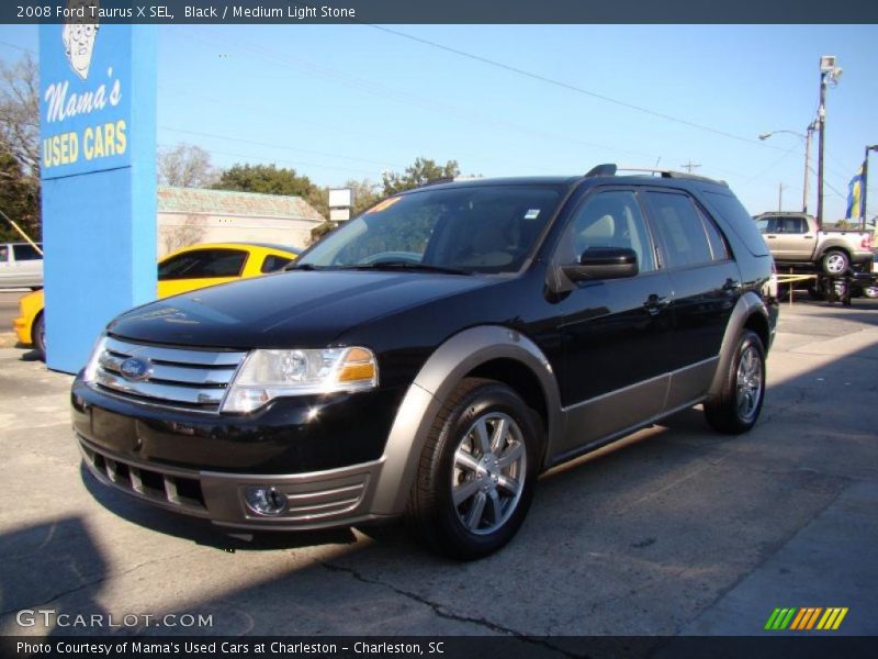 Black / Medium Light Stone 2008 Ford Taurus X SEL