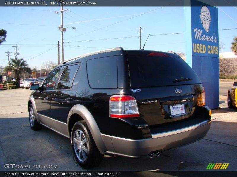 Black / Medium Light Stone 2008 Ford Taurus X SEL