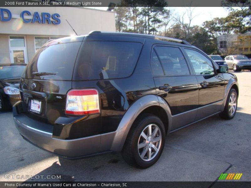 Black / Medium Light Stone 2008 Ford Taurus X SEL