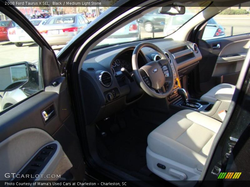 Black / Medium Light Stone 2008 Ford Taurus X SEL