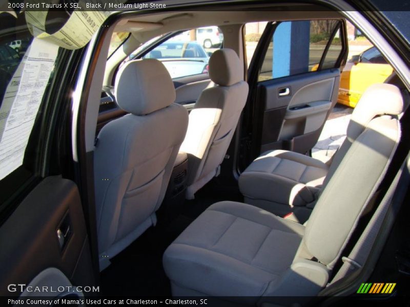 Black / Medium Light Stone 2008 Ford Taurus X SEL