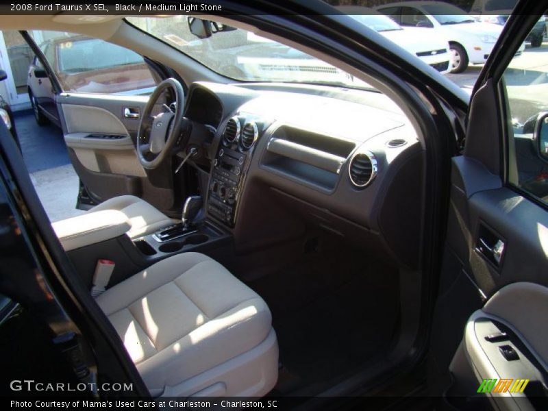 Black / Medium Light Stone 2008 Ford Taurus X SEL
