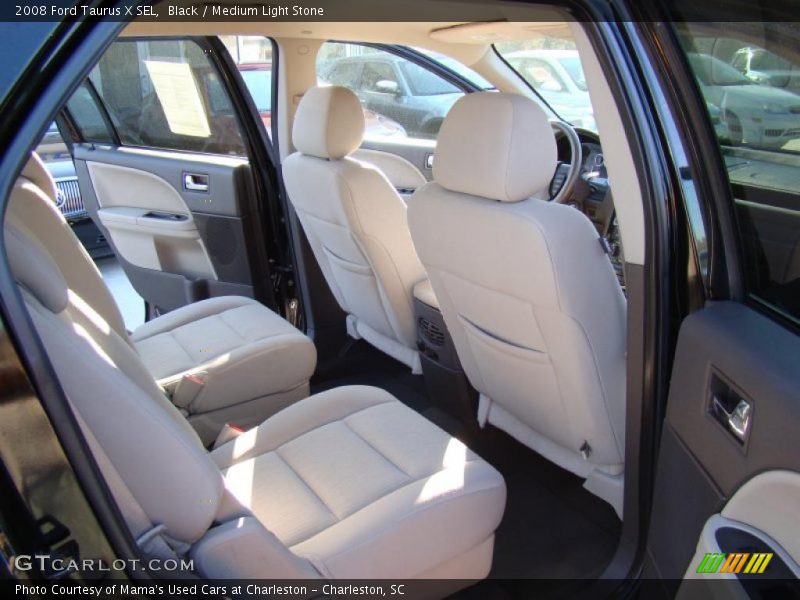 Black / Medium Light Stone 2008 Ford Taurus X SEL