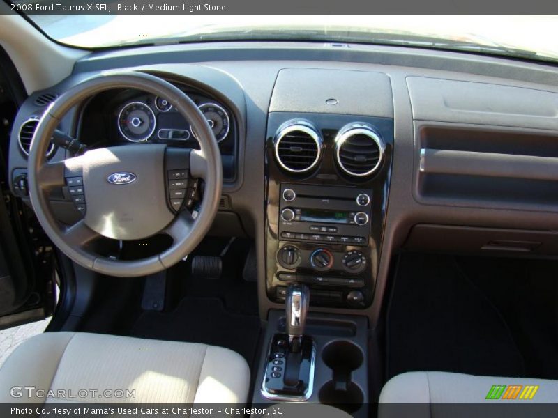 Black / Medium Light Stone 2008 Ford Taurus X SEL