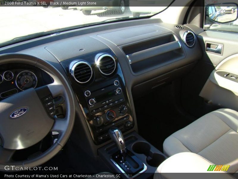 Black / Medium Light Stone 2008 Ford Taurus X SEL