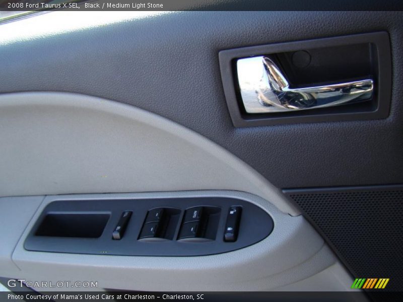 Black / Medium Light Stone 2008 Ford Taurus X SEL
