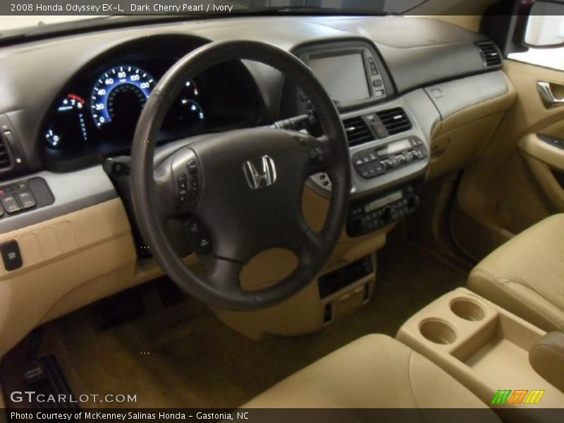 Dark Cherry Pearl / Ivory 2008 Honda Odyssey EX-L