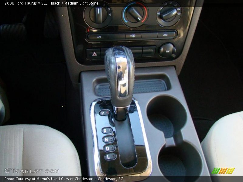 Black / Medium Light Stone 2008 Ford Taurus X SEL