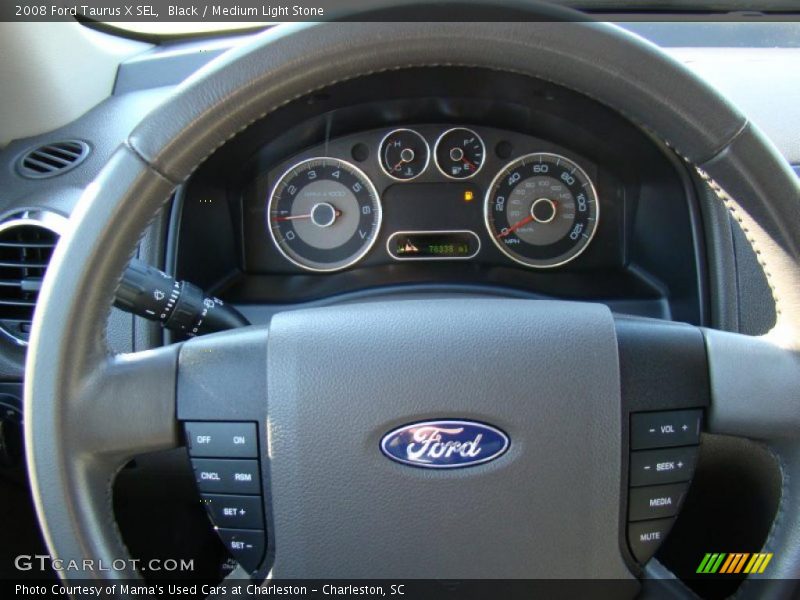 Black / Medium Light Stone 2008 Ford Taurus X SEL
