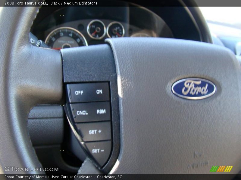 Black / Medium Light Stone 2008 Ford Taurus X SEL