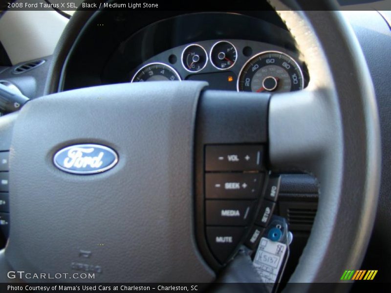Black / Medium Light Stone 2008 Ford Taurus X SEL