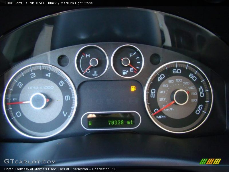 Black / Medium Light Stone 2008 Ford Taurus X SEL