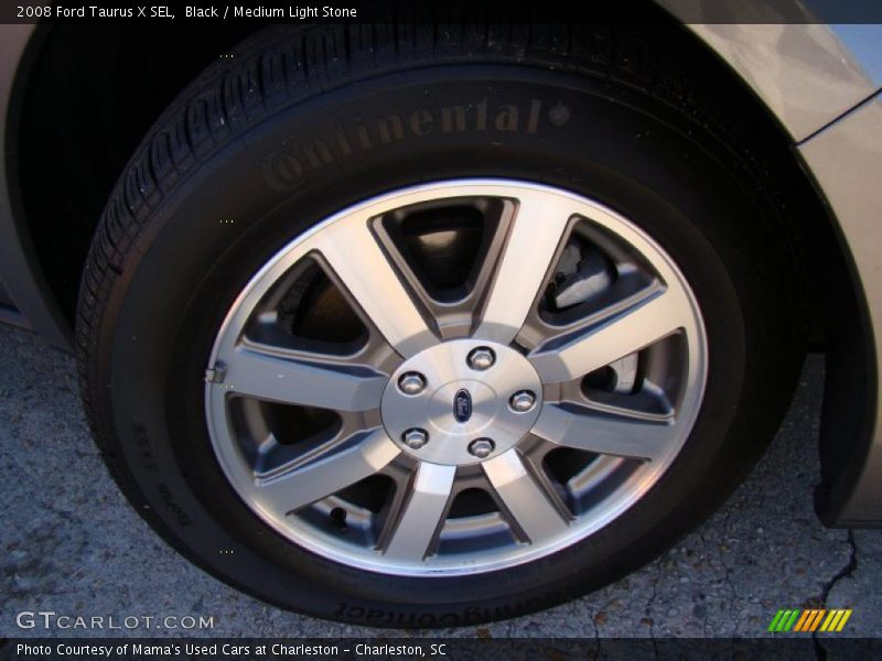 Black / Medium Light Stone 2008 Ford Taurus X SEL