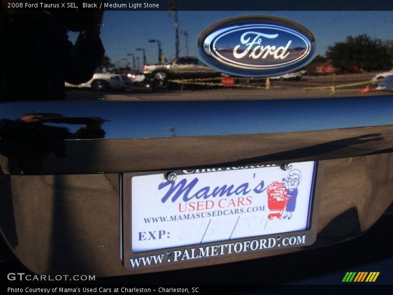 Black / Medium Light Stone 2008 Ford Taurus X SEL