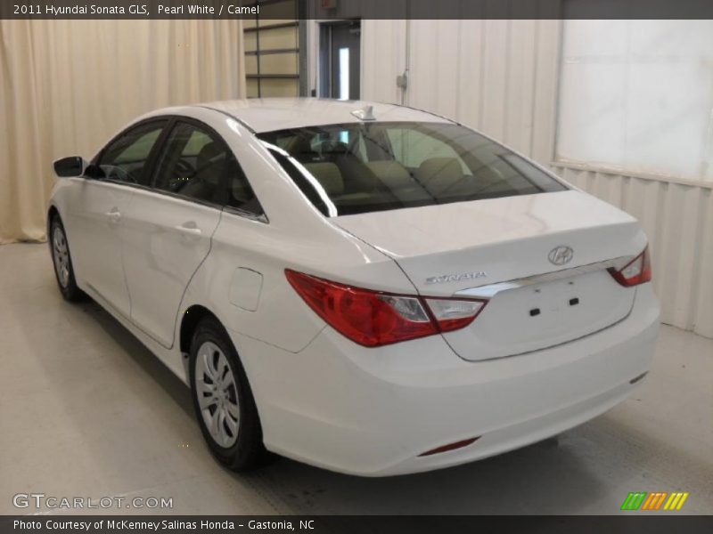 Pearl White / Camel 2011 Hyundai Sonata GLS