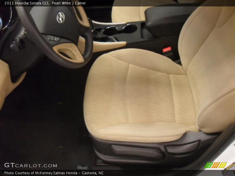 Pearl White / Camel 2011 Hyundai Sonata GLS