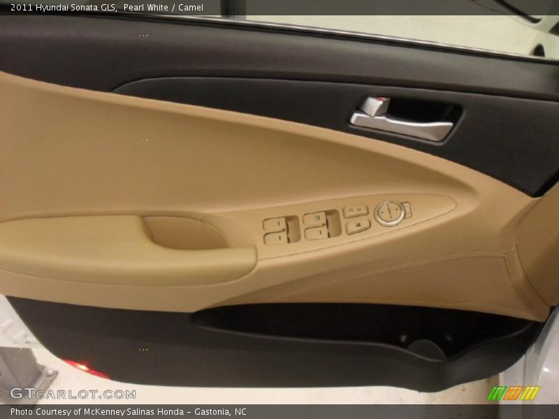 Pearl White / Camel 2011 Hyundai Sonata GLS