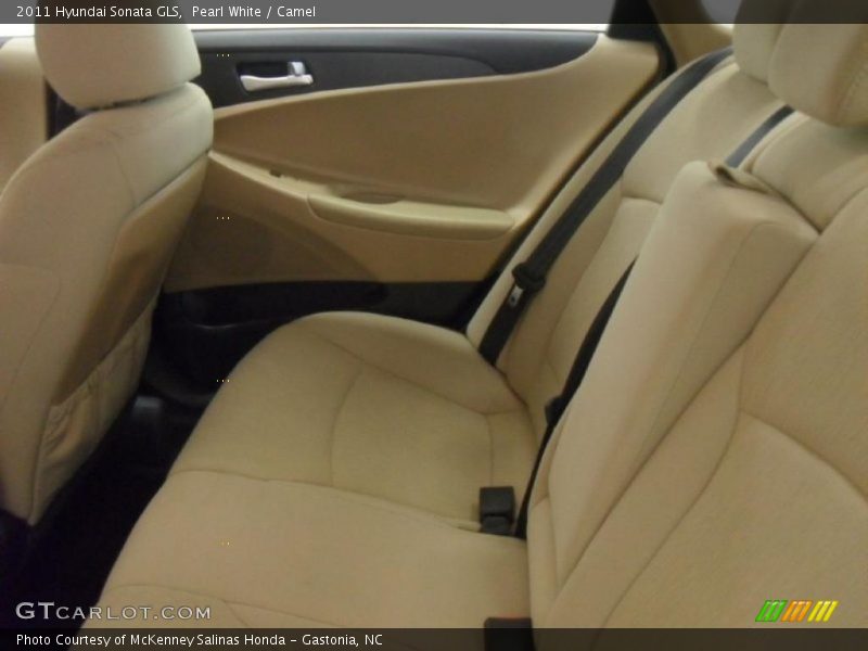 Pearl White / Camel 2011 Hyundai Sonata GLS