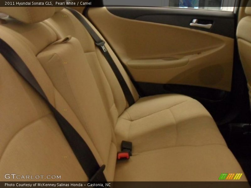 Pearl White / Camel 2011 Hyundai Sonata GLS