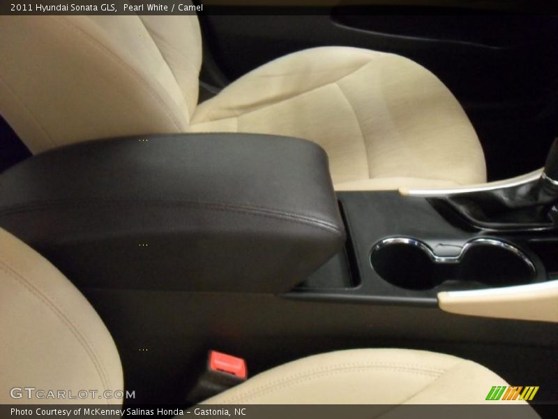Pearl White / Camel 2011 Hyundai Sonata GLS