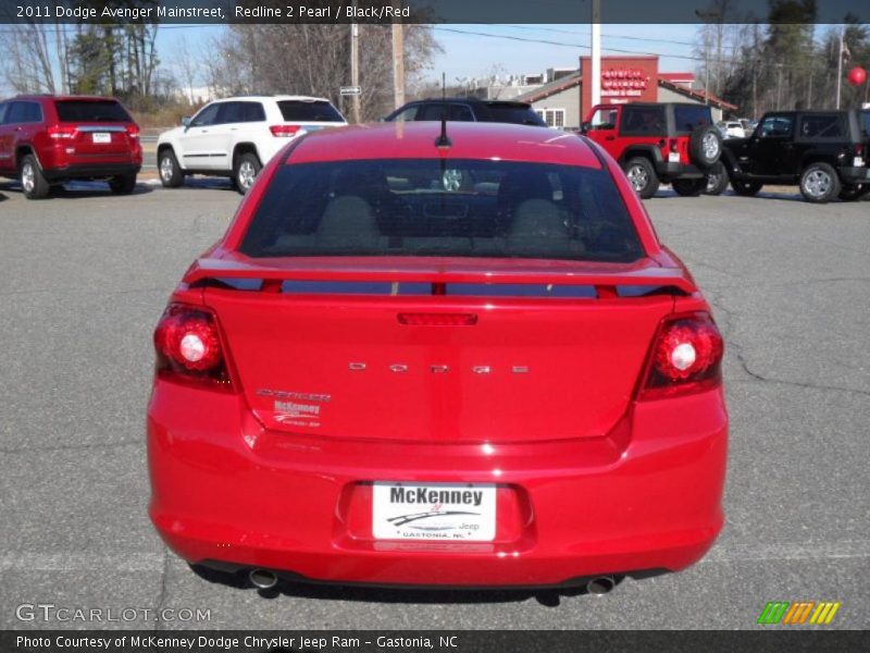 Redline 2 Pearl / Black/Red 2011 Dodge Avenger Mainstreet