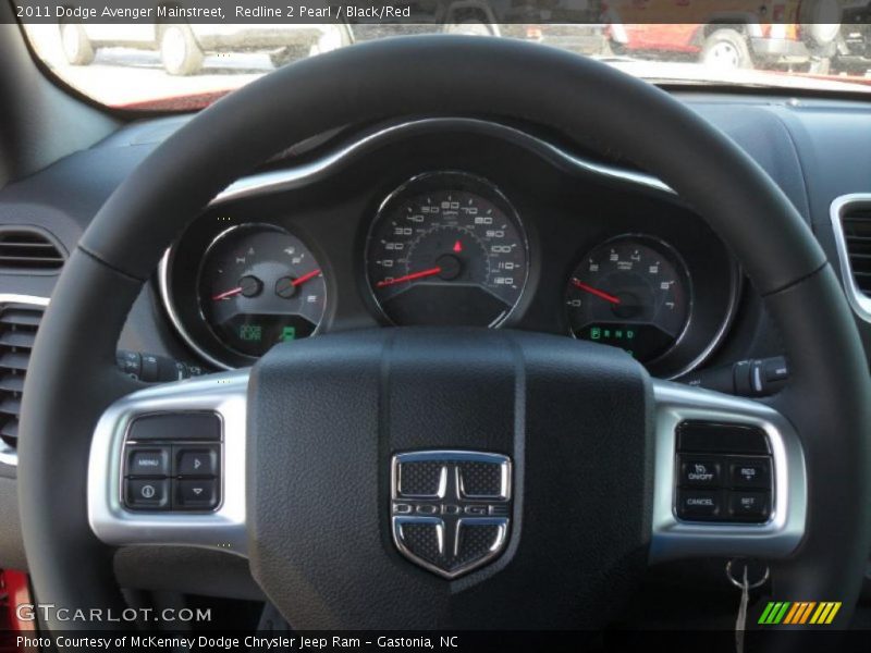 Redline 2 Pearl / Black/Red 2011 Dodge Avenger Mainstreet