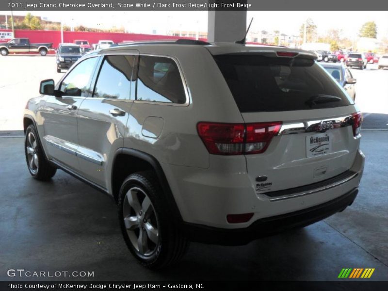 Stone White / Dark Frost Beige/Light Frost Beige 2011 Jeep Grand Cherokee Overland