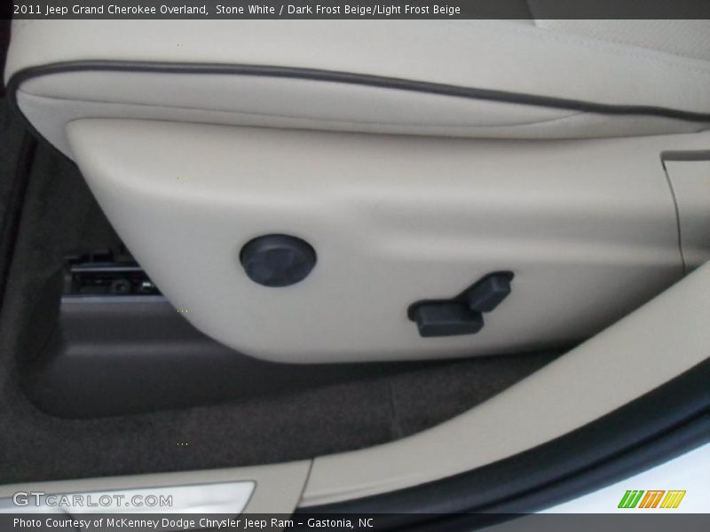 Stone White / Dark Frost Beige/Light Frost Beige 2011 Jeep Grand Cherokee Overland