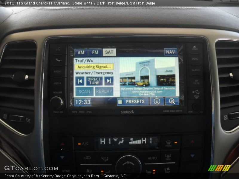 Stone White / Dark Frost Beige/Light Frost Beige 2011 Jeep Grand Cherokee Overland