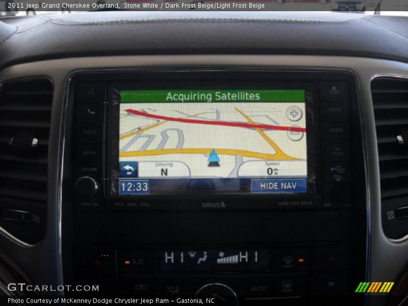 Stone White / Dark Frost Beige/Light Frost Beige 2011 Jeep Grand Cherokee Overland