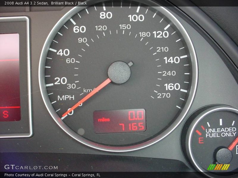 Brilliant Black / Black 2008 Audi A4 3.2 Sedan