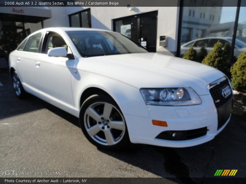 Ibis White / Cardamom Beige 2008 Audi A6 3.2 quattro Sedan