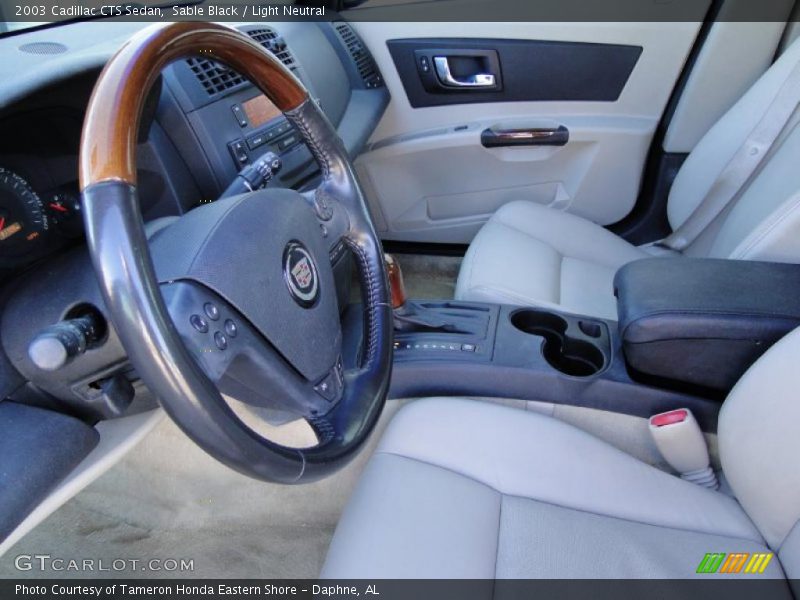 Sable Black / Light Neutral 2003 Cadillac CTS Sedan
