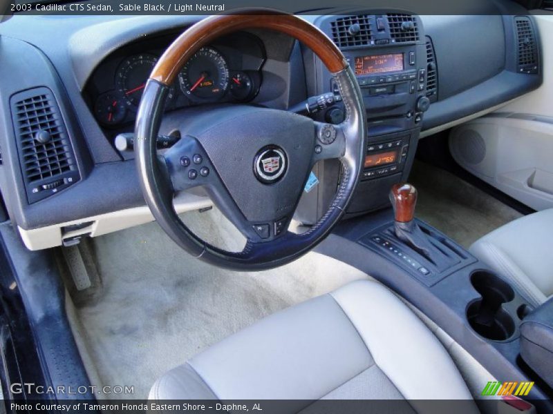 Sable Black / Light Neutral 2003 Cadillac CTS Sedan