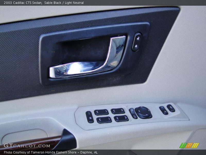 Sable Black / Light Neutral 2003 Cadillac CTS Sedan
