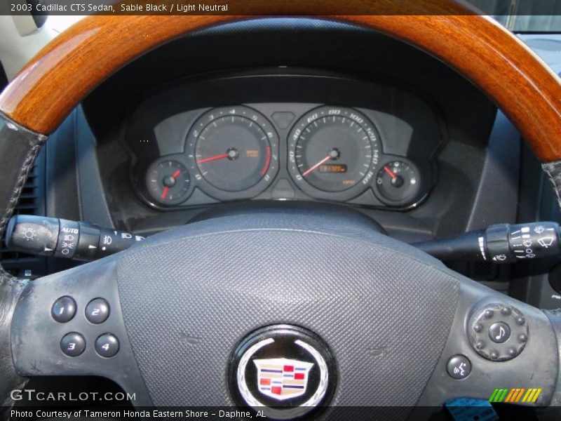 Sable Black / Light Neutral 2003 Cadillac CTS Sedan