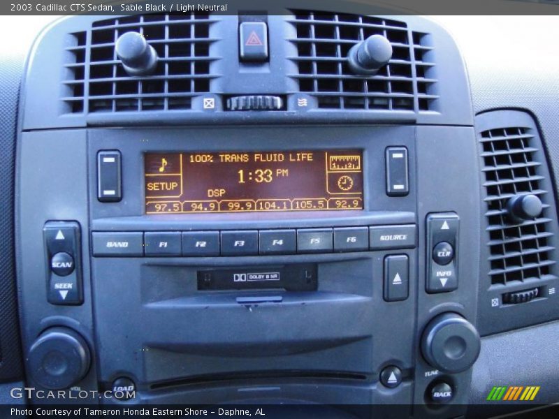 Sable Black / Light Neutral 2003 Cadillac CTS Sedan