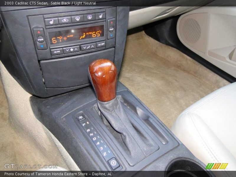 Sable Black / Light Neutral 2003 Cadillac CTS Sedan