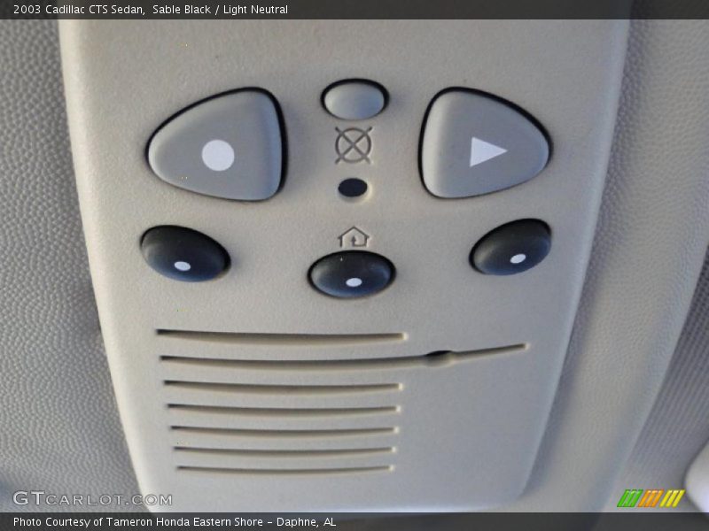 Sable Black / Light Neutral 2003 Cadillac CTS Sedan