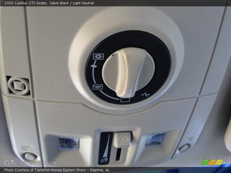 Sable Black / Light Neutral 2003 Cadillac CTS Sedan