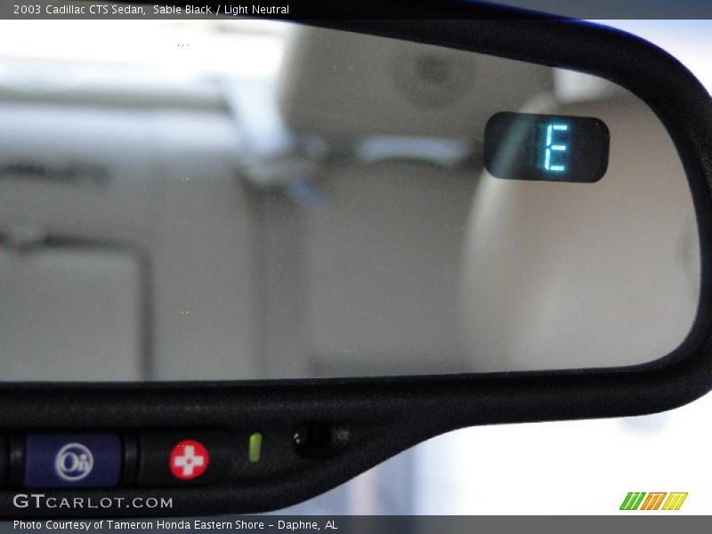 Sable Black / Light Neutral 2003 Cadillac CTS Sedan