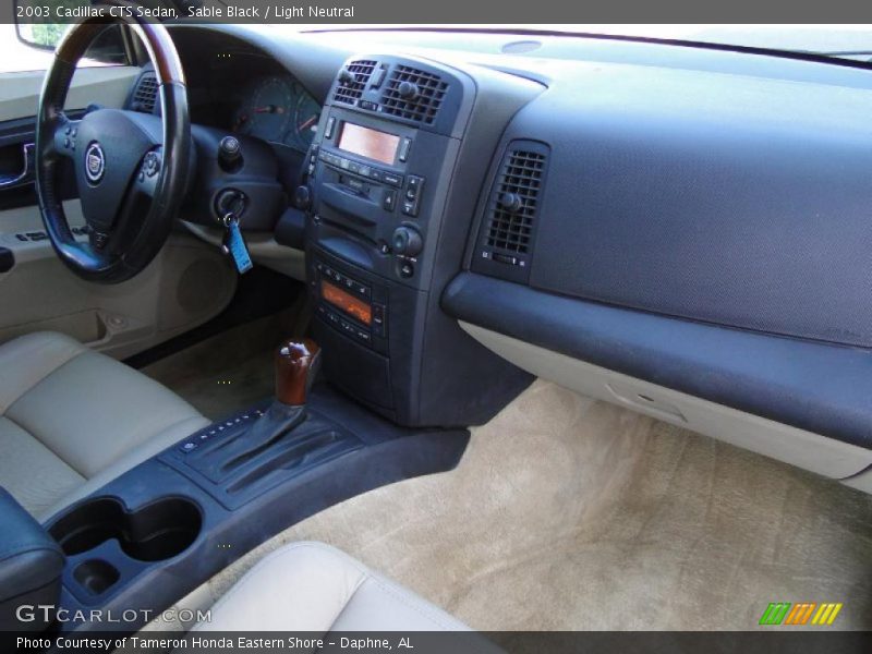 Sable Black / Light Neutral 2003 Cadillac CTS Sedan