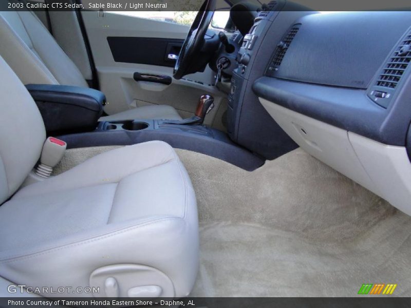 Sable Black / Light Neutral 2003 Cadillac CTS Sedan