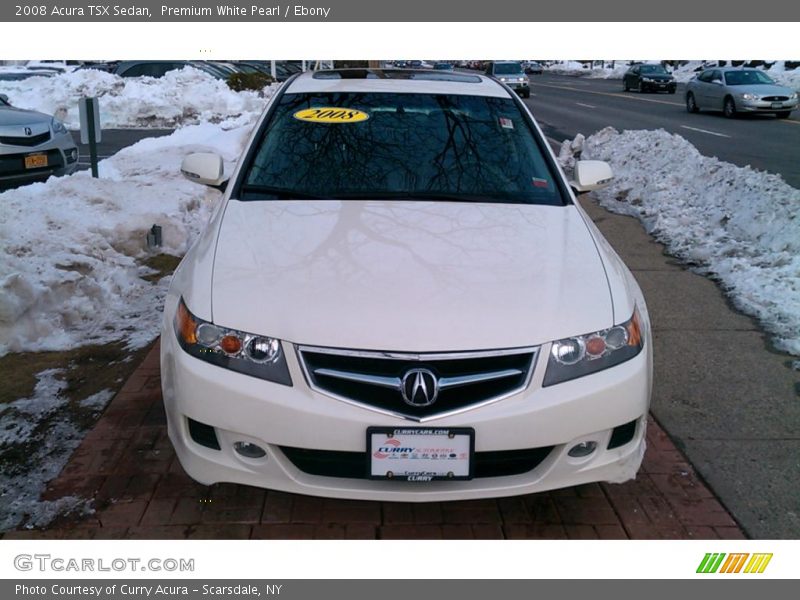 Premium White Pearl / Ebony 2008 Acura TSX Sedan