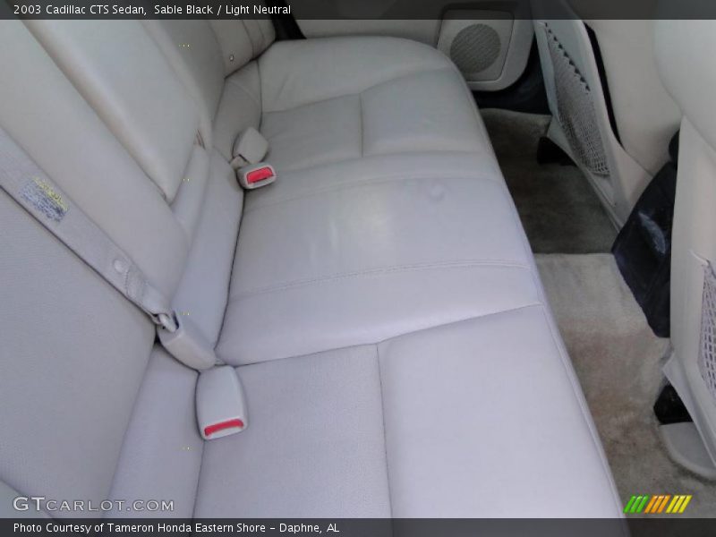 Sable Black / Light Neutral 2003 Cadillac CTS Sedan