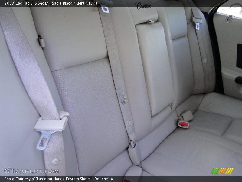 Sable Black / Light Neutral 2003 Cadillac CTS Sedan