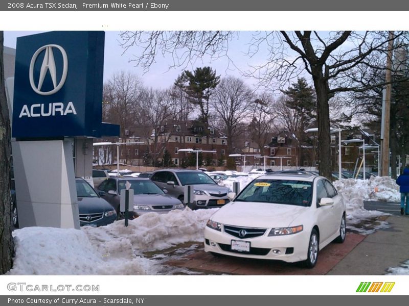 Premium White Pearl / Ebony 2008 Acura TSX Sedan