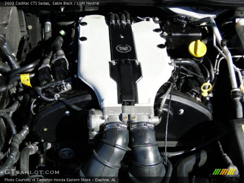 Sable Black / Light Neutral 2003 Cadillac CTS Sedan