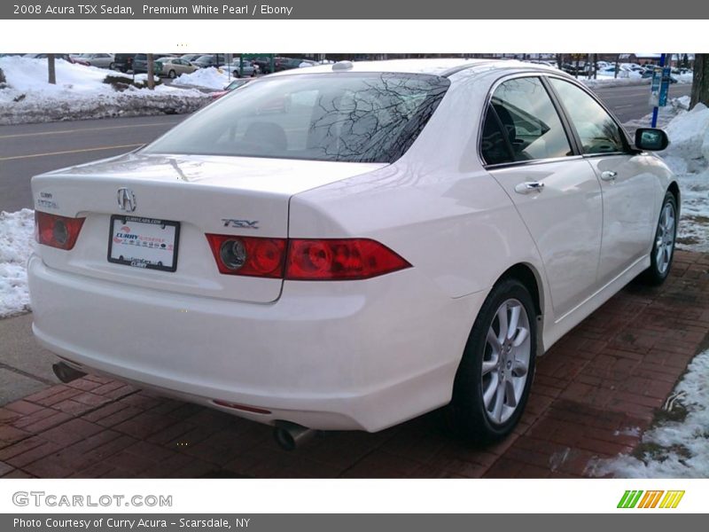 Premium White Pearl / Ebony 2008 Acura TSX Sedan